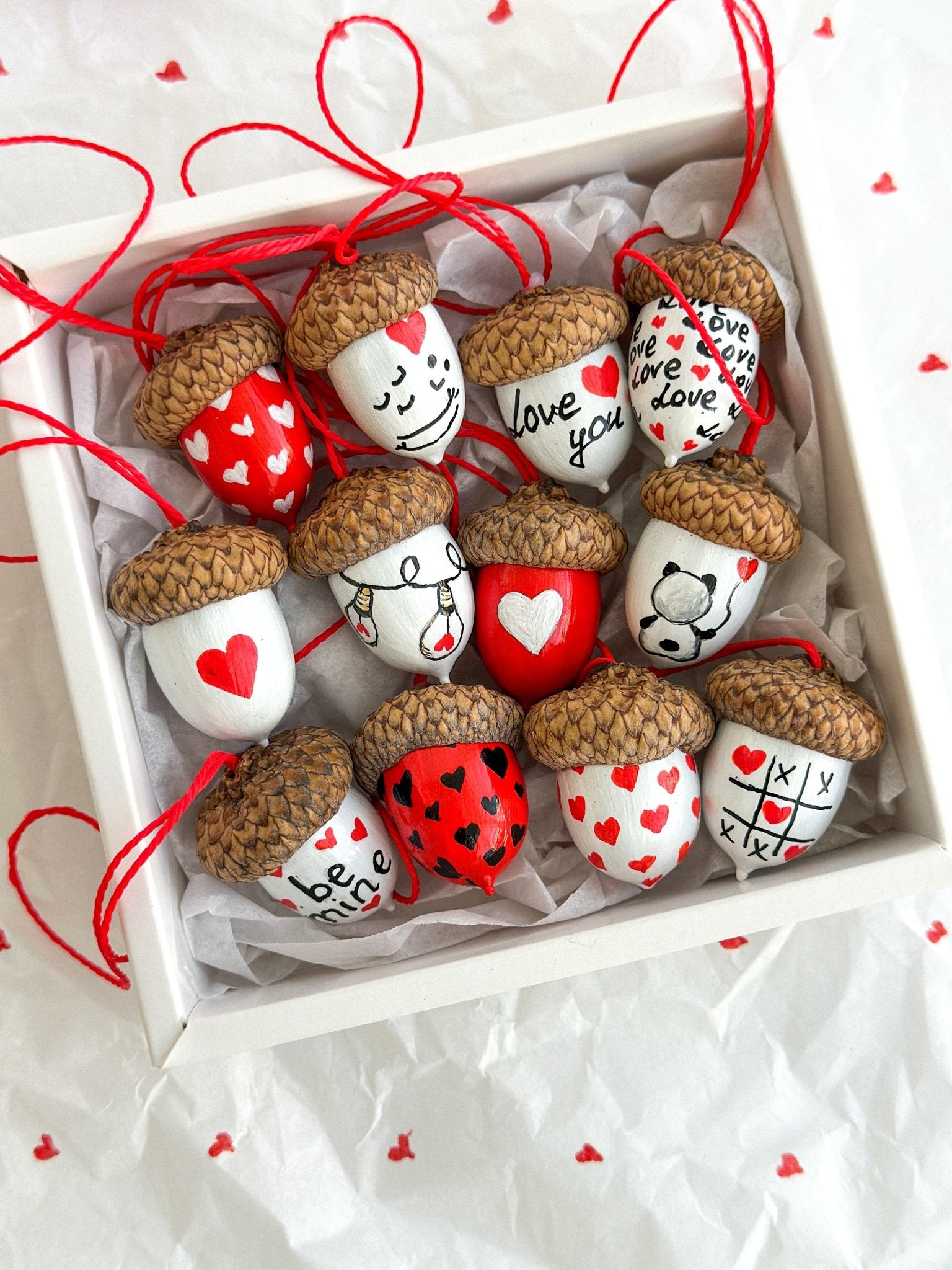 Valentine's Day Acorn Ornament - WoollyFox